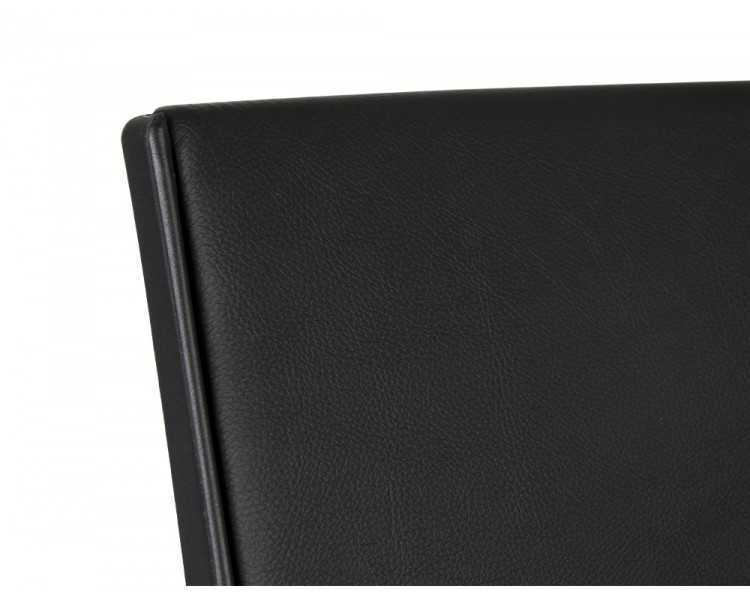 Silla giratoria q-connect respaldo medio de similpiel regulable en altura 980+100x630x625 mm color negro