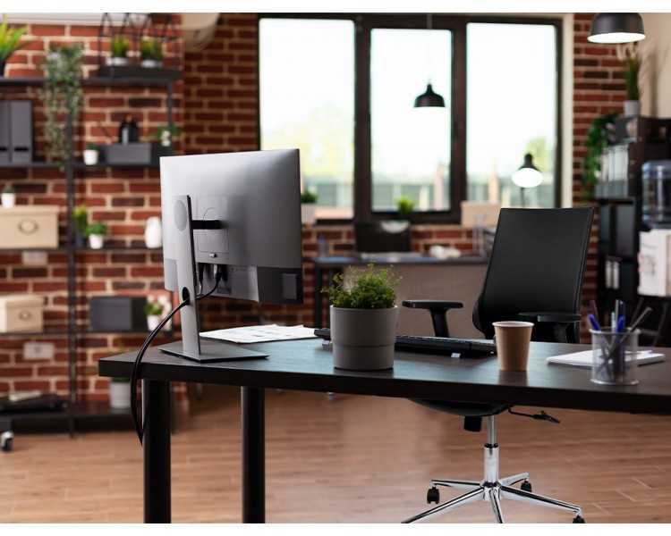Silla giratoria q-connect respaldo medio de similpiel regulable en altura 980+100x630x625 mm color negro