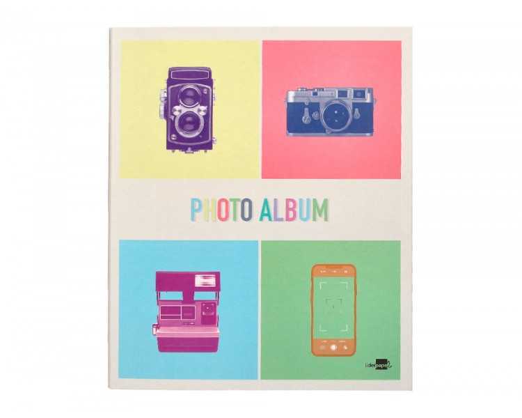 Album de fotos liderpapel anillas con 20 hojas autoadhesivas