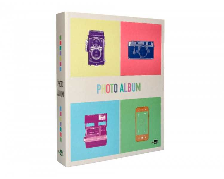 Album de fotos liderpapel anillas con 20 hojas autoadhesivas