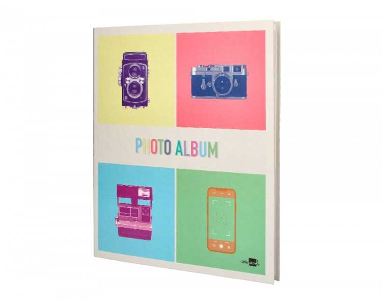 Album de fotos liderpapel anillas con 20 hojas autoadhesivas