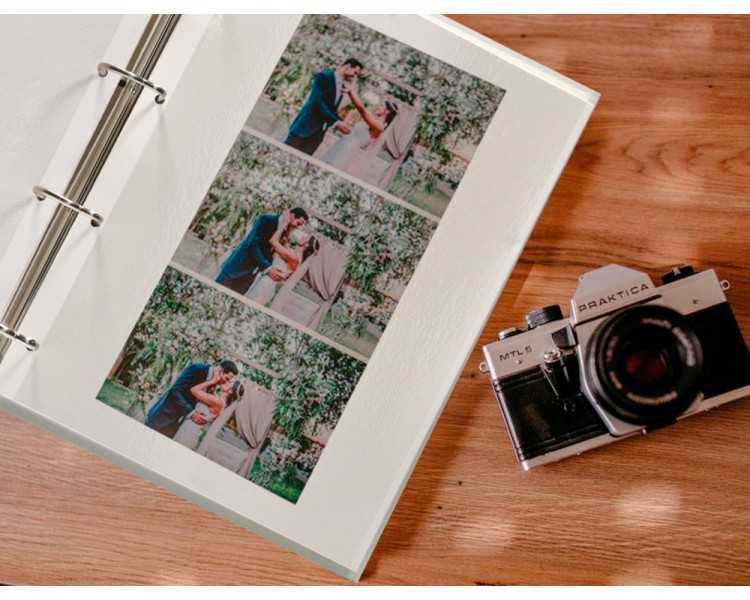 Album de fotos liderpapel anillas con 20 hojas autoadhesivas
