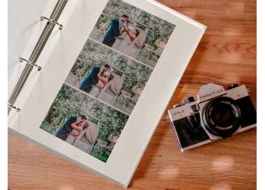 Album de fotos liderpapel anillas con 20 hojas autoadhesivas