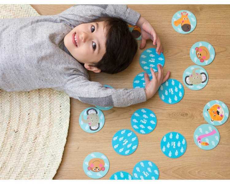 Juego apli didactico memory casita safari