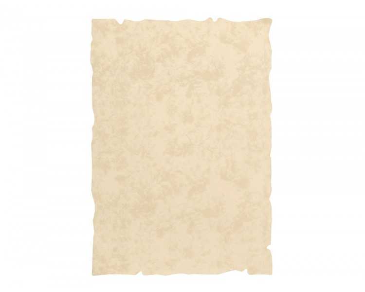 Papel pergamino liderpapel din a4 con bordes 180g/m2 color crema paquete de 50 hojas