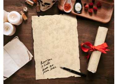 Papel pergamino liderpapel din a4 con bordes 180g/m2 color crema paquete de 50 hojas Papel pergamino liderpapel din a4 con bordes 180g/m2 color crema paquete de 50 hojas