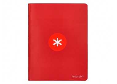 Libreta antartik a5+ plus cosida 48 hojas 90g/m2 cuadro 4mm con margen 6 colores surtidos