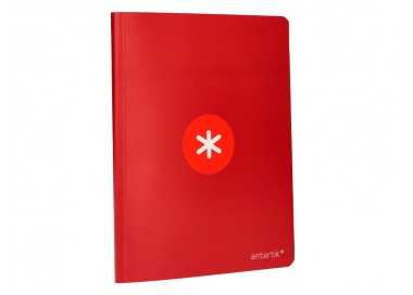 Libreta antartik a5+ plus cosida 48 hojas 90g/m2 cuadro 4mm con margen 6 colores surtidos