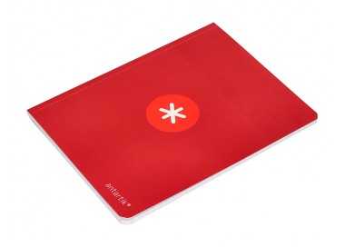 Libreta antartik a5+ plus cosida 48 hojas 90g/m2 cuadro 4mm con margen 6 colores surtidos