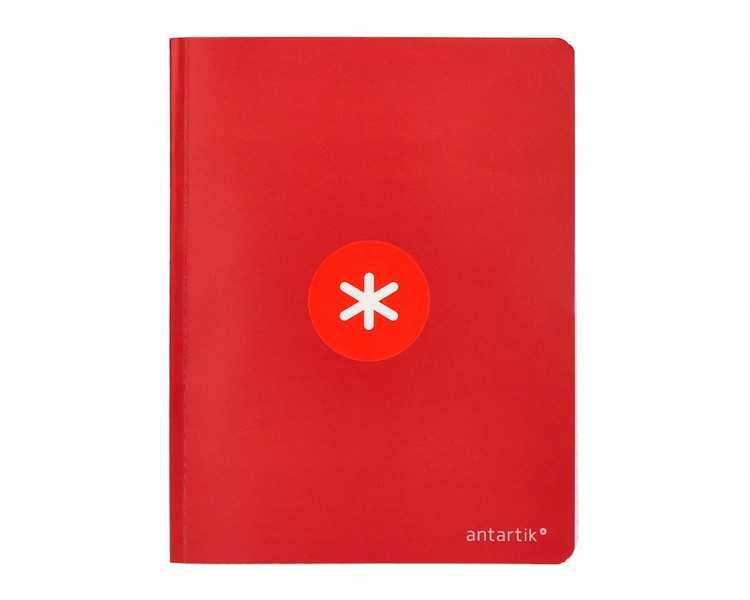 Libreta antartik a5+ plus cosida 48 hojas 90g/m2 cuadro 5mm con margen 6 colores surtidos