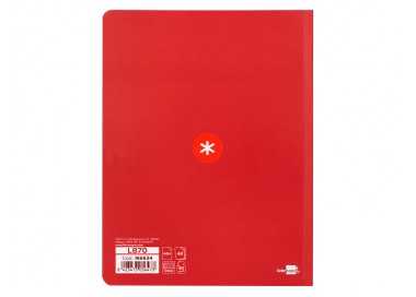 Libreta antartik a5+ plus cosida 48 hojas 90g/m2 cuadro 5mm con margen 6 colores surtidos