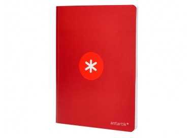 Libreta antartik a5+ plus cosida 48 hojas 90g/m2 cuadro 5mm con margen 6 colores surtidos