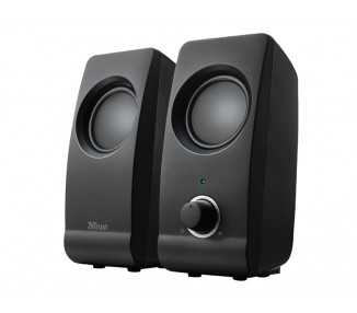 Altavoces trust remo 2.0 potencia maxima 16 w control volumen conexion usb 2.0 jack 3.5 mm color negro
