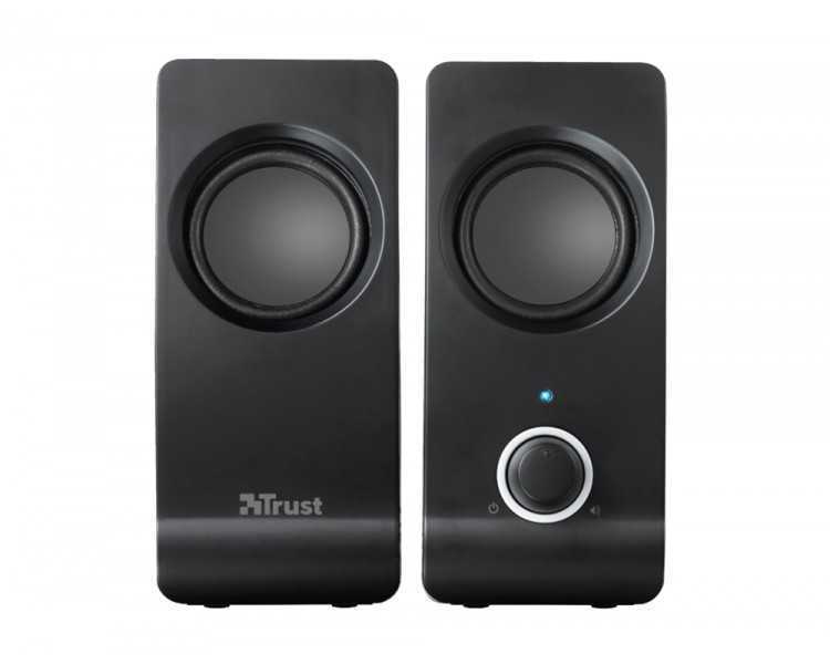 Altavoces trust remo 2.0 potencia maxima 16 w control volumen conexion usb 2.0 jack 3.5 mm color negro