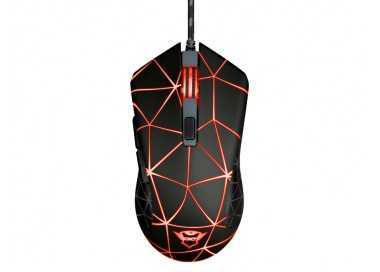 Raton trust gxt133 locx gaming optico luces led 800-4000 ppp 6 botones usb 2.0 cable 1,80 m color negro