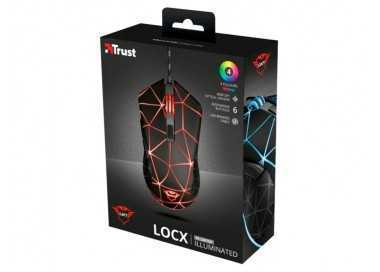 Raton trust gxt133 locx gaming optico luces led 800-4000 ppp 6 botones usb 2.0 cable 1,80 m color negro Raton trust gxt133 locx gaming optico luces led 800-4000 ppp 6 botones usb 2.0 cable 1,80 m color negro