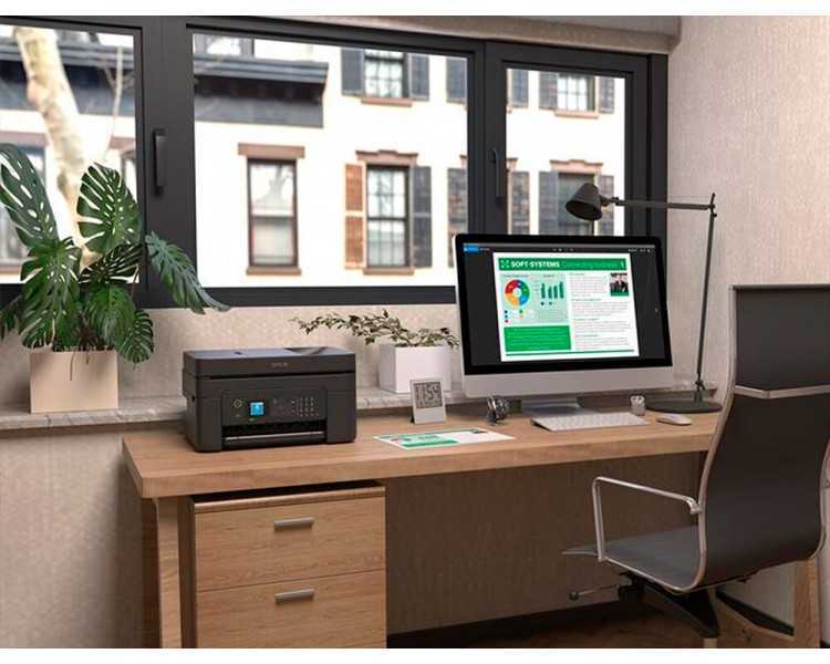 Equipo multifuncion epson work force wf-2930dwf wifi tinta 10 ppm bandeja 100 hojas escaner copiadora