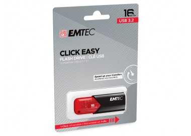 Memoria emtec usb 3.2 click easy 16 gb rojo