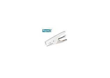 Grapadora rapid de tenaza s51 metalica capacidad de grapado 15 hojas usa grapas 21/4 cromada