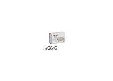 Grapas rexel 26/6 mm galvanizada caja de 1000 unidades