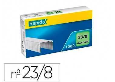 Grapas rapid 23/8 mm galvanizada caja de 1000 unidades