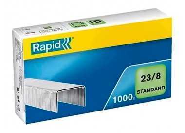 Grapas rapid 23/8 mm galvanizada caja de 1000 unidades