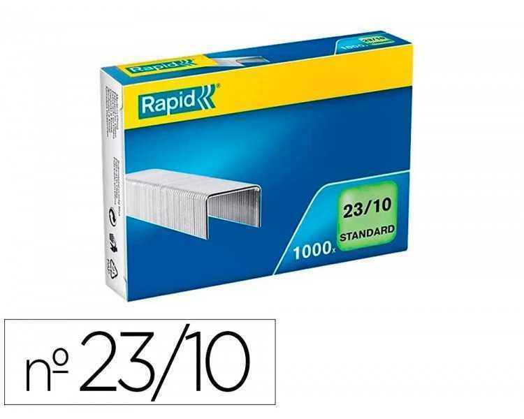 Grapas rapid 23/10 mm galvanizada caja de 1000 unidades