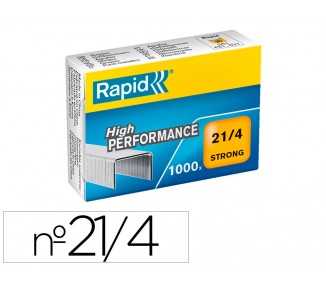 Grapas rapid 21/4 mm galvanizada strong caja de 1000 unidades