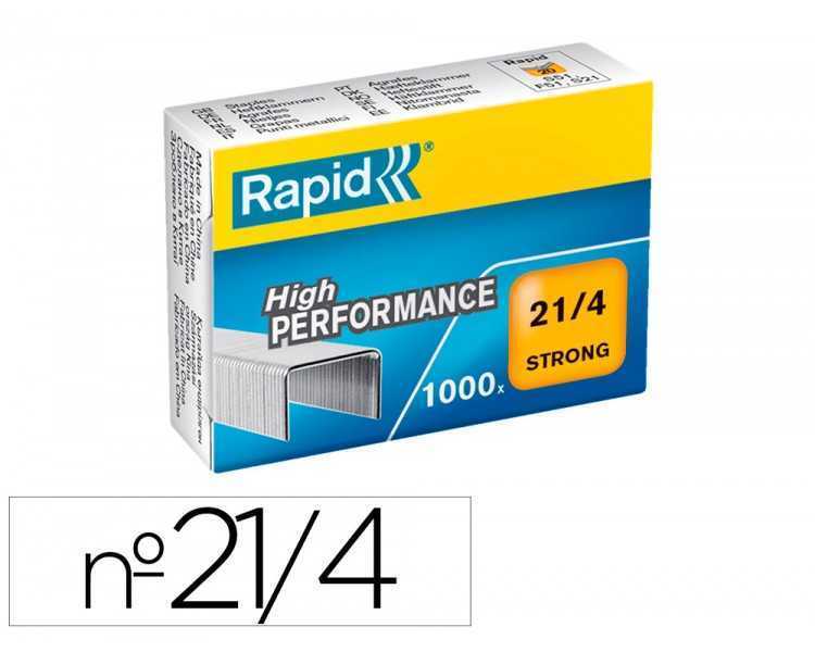 Grapas rapid 21/4 mm galvanizada strong caja de 1000 unidades
