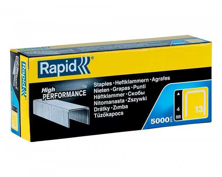 Grapas rapid 13/4 mm galvanizada caja de 5000 unidades