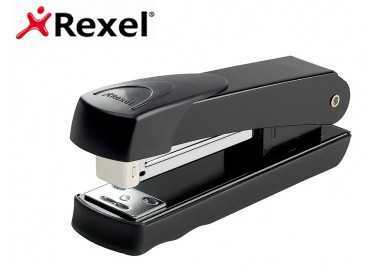 Grapadora rexel meteor metalica capacidad de grapado 20 hojas usa grapas 24/6 y 26/6 color negro