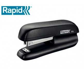 Grapadora rapid f5 mini plastico capacidad de grapado 10 hojas usa grapas n 10 color negro