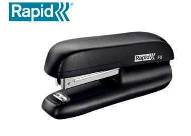 Grapadora rapid f5 mini plastico capacidad de grapado 10 hojas usa grapas n 10 color negro
