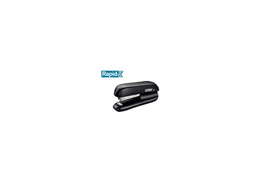 Grapadora rapid f5 mini plastico capacidad de grapado 10 hojas usa grapas n 10 color negro