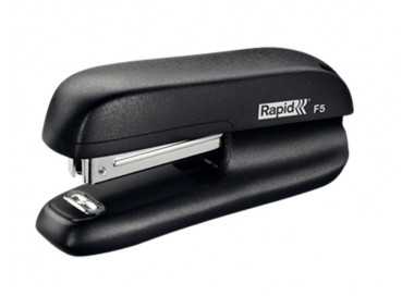 Grapadora rapid f5 mini plastico capacidad de grapado 10 hojas usa grapas n 10 color negro