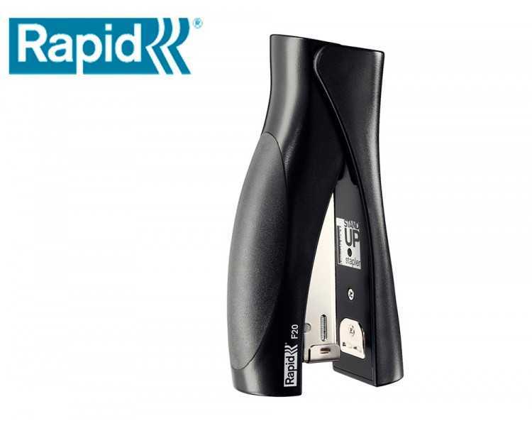 Grapadora rapid vertical ultimate f20 plastico capacidad de grapado 20 hojas usa grapas 24/6 y 26/6 color