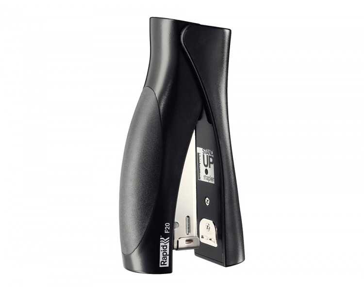 Grapadora rapid vertical ultimate f20 plastico capacidad de grapado 20 hojas usa grapas 24/6 y 26/6 color