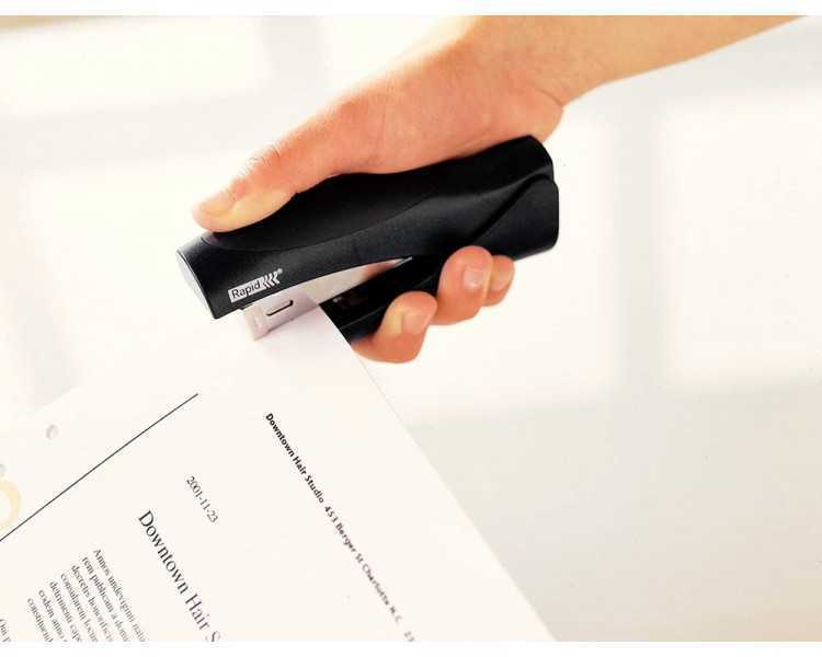 Grapadora rapid vertical ultimate f20 plastico capacidad de grapado 20 hojas usa grapas 24/6 y 26/6 color