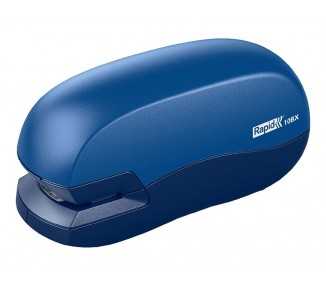 Grapadora rapid contactless 10bx plastico capacidad de grapado 10 hojas usa grapas 24/6 y 26/6 color azul