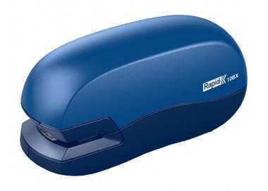 Grapadora rapid contactless 10bx plastico capacidad de grapado 10 hojas usa grapas 24/6 y 26/6 color azul