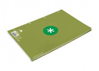 Recambio a4 antartik 80 hojas 90g/m2 cuadro 5mm 4 taladros 1 banda con marco color verde Recambio a4 antartik 80 hojas 90g/m2 cuadro 5mm 4 taladros 1 banda con marco color verde