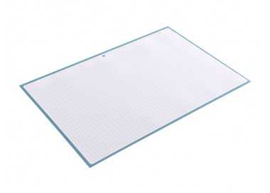 Recambio a4 antartik 80 hojas 90g/m2 cuadro 5mm 4 taladros 1 banda con marco color celeste