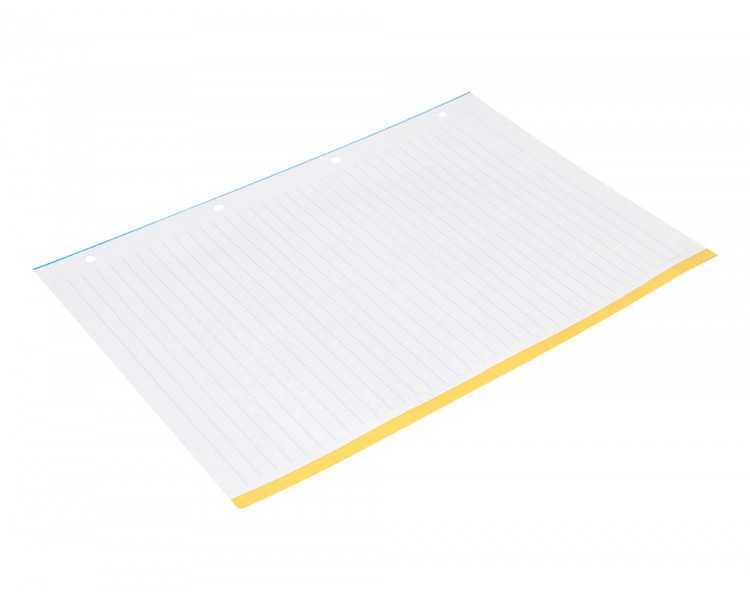 Recambio a4 100 hojas 100g/m2 rayado horizontal 4 taladros bandas de 5 colores antartik