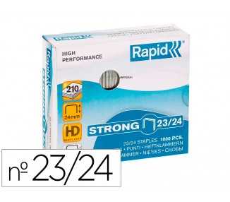 Grapas rapid strong nº 23/24 galvanizadas caja de 1000 unidades
