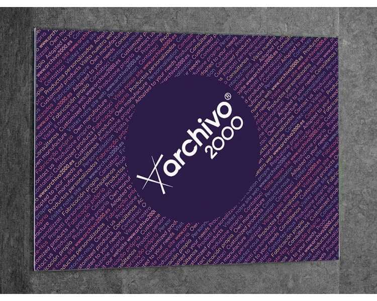 Expositor mural archivo 2000 premium de pared con adhesivo poliestireno transparente din a3 horizontal 420x300 mm