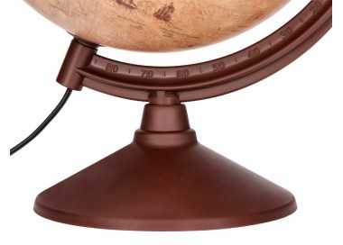 Globo terraqueo liderpapel con luz fisico y politico estilo antiguo diametro 26 cm