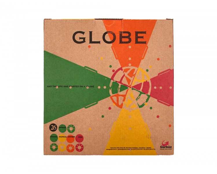 Globo terraqueo liderpapel con luz fisico y politico diametro 26 cm
