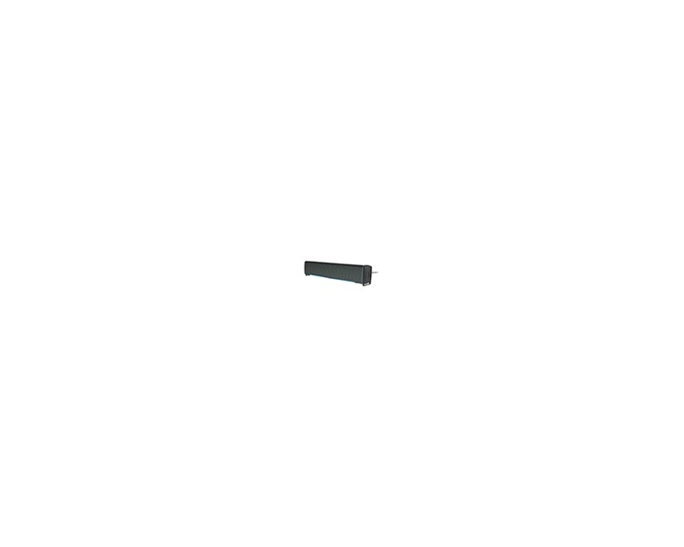 Barra de sonido q-connect para pc con iluminación led color negro