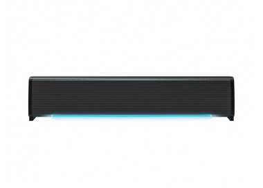 Barra de sonido q-connect para pc con iluminación led color negro