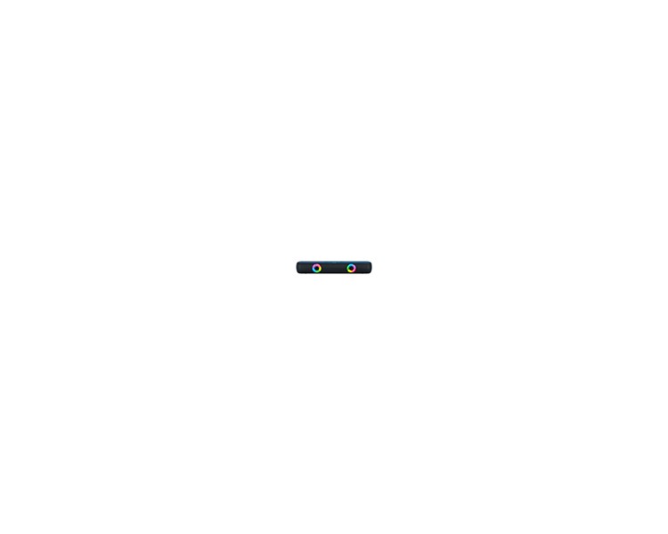 Barra de sonido q-connect bluetooth con iluminacion led y control de volumen color negro